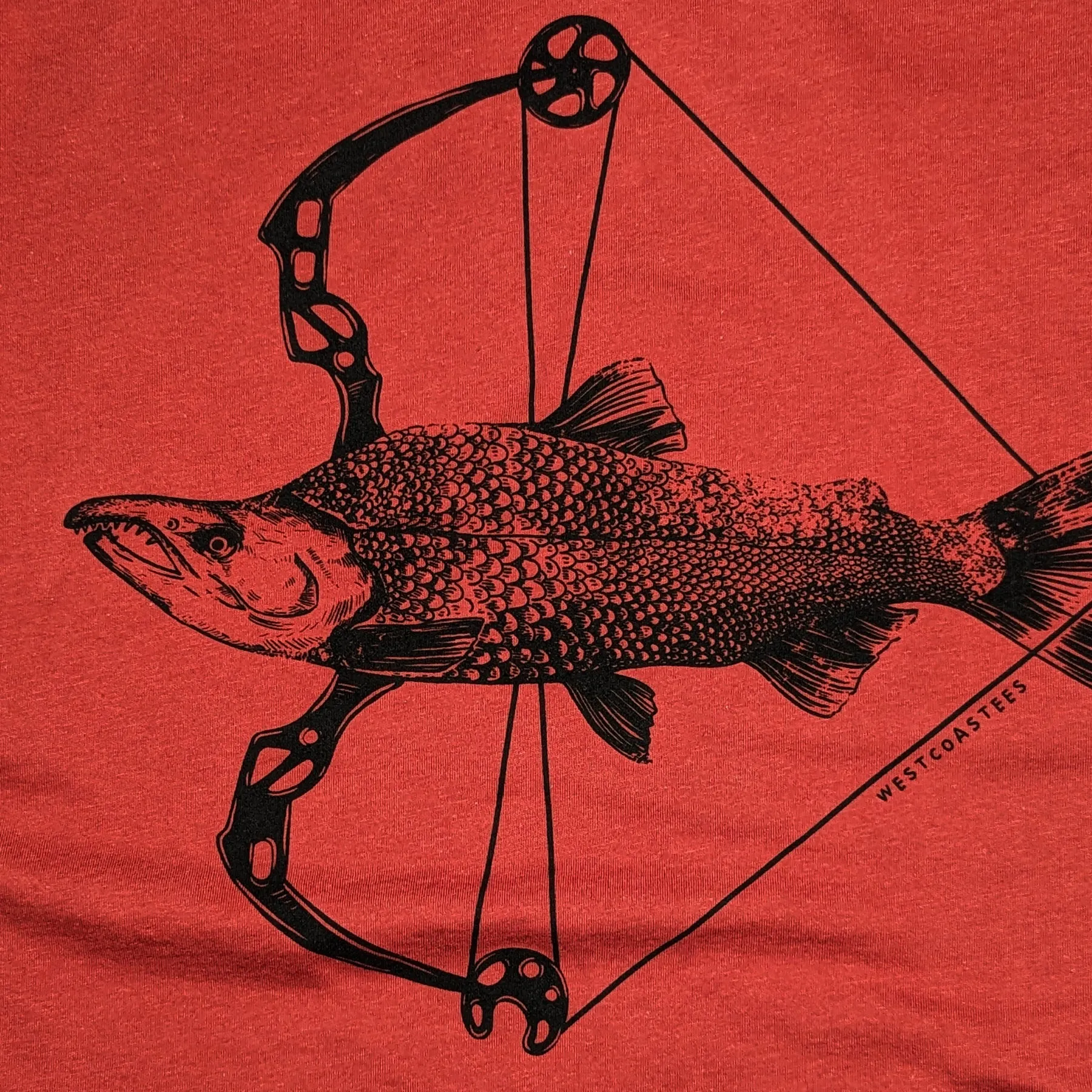 Adult Unisex Salmon Bow T-shirt