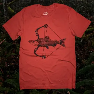 Adult Unisex Salmon Bow T-shirt