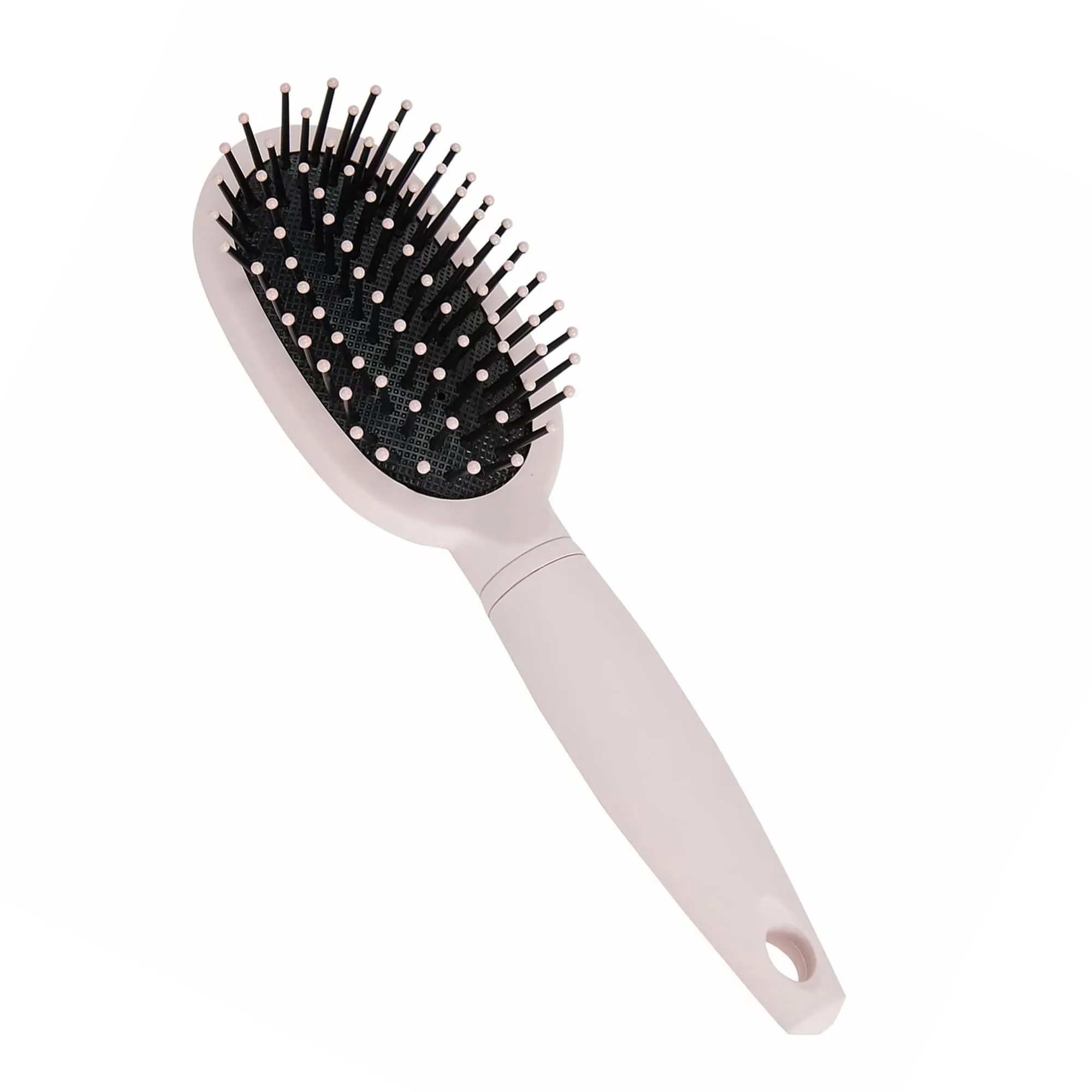 Anko Small Oval Paddle Hair Brush| Pink Paddle Cushioned Hair Brush With Pin Hole For All Hair Types - Mens, Kids, Womens, Thick, Curly, Wavy, Long, Short, Wet And Dry Hair.