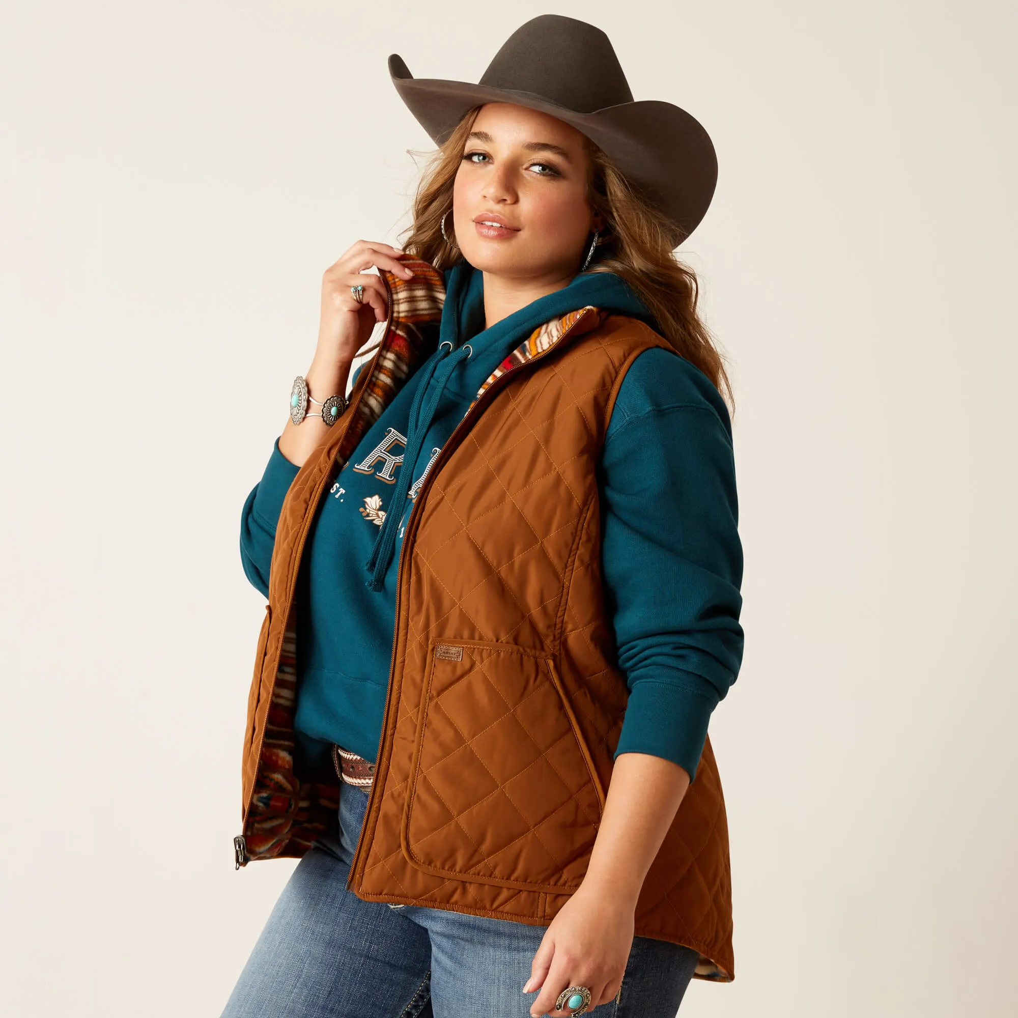 Ariat Women's Chestnut Horse Dilon Chimayo Vest