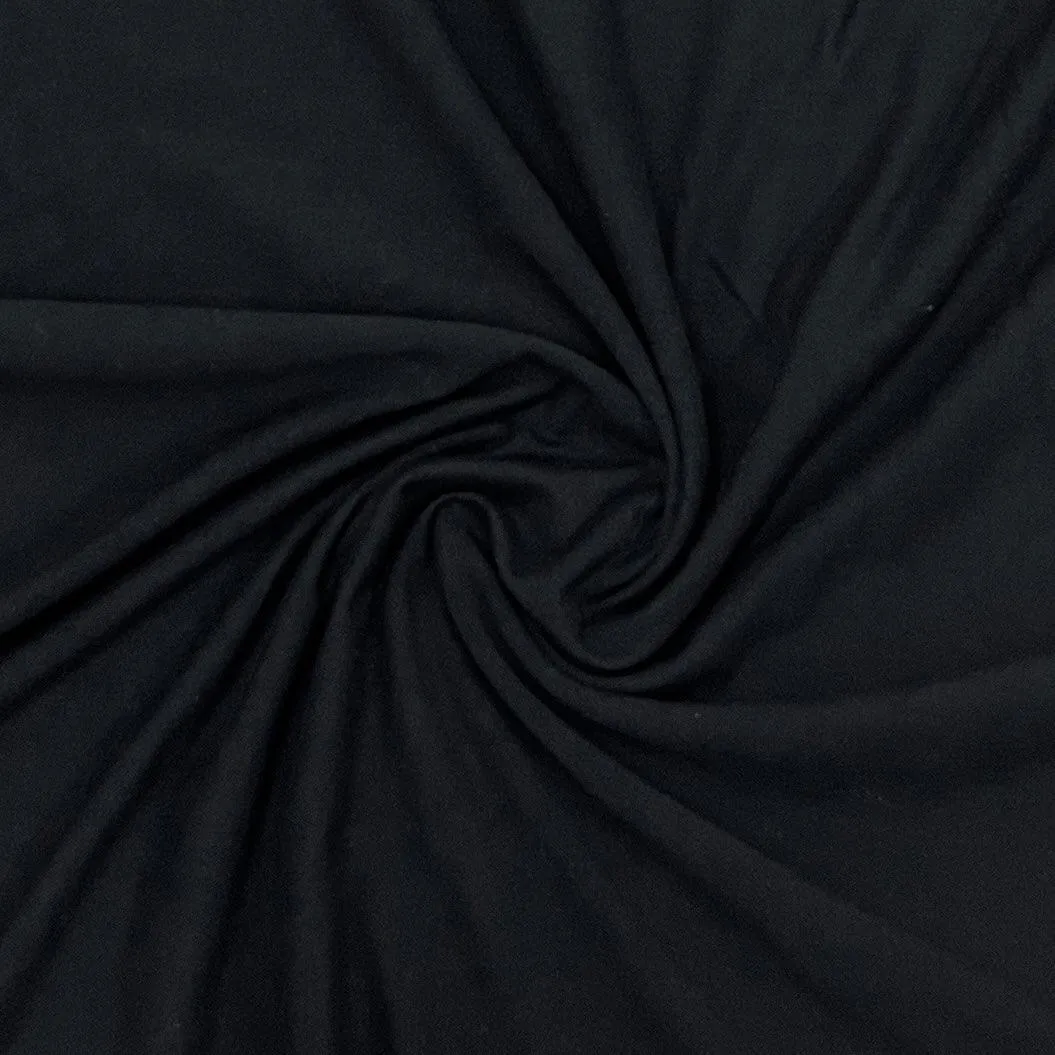 Black Cotton Jersey Fabric