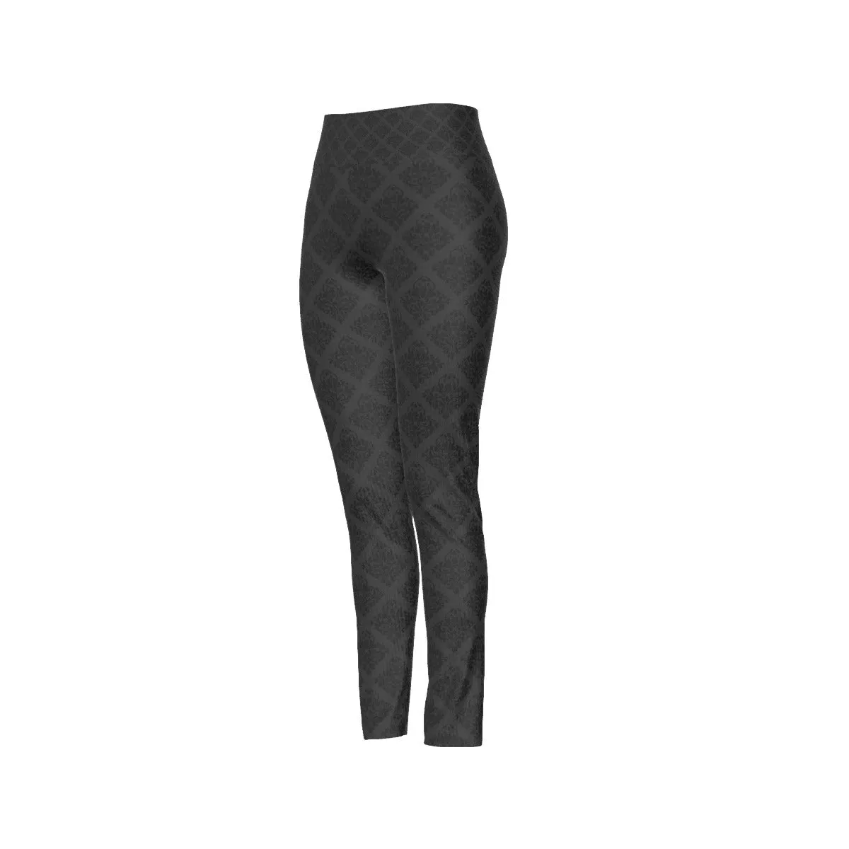 Black Honeycomb High Waist Leggings