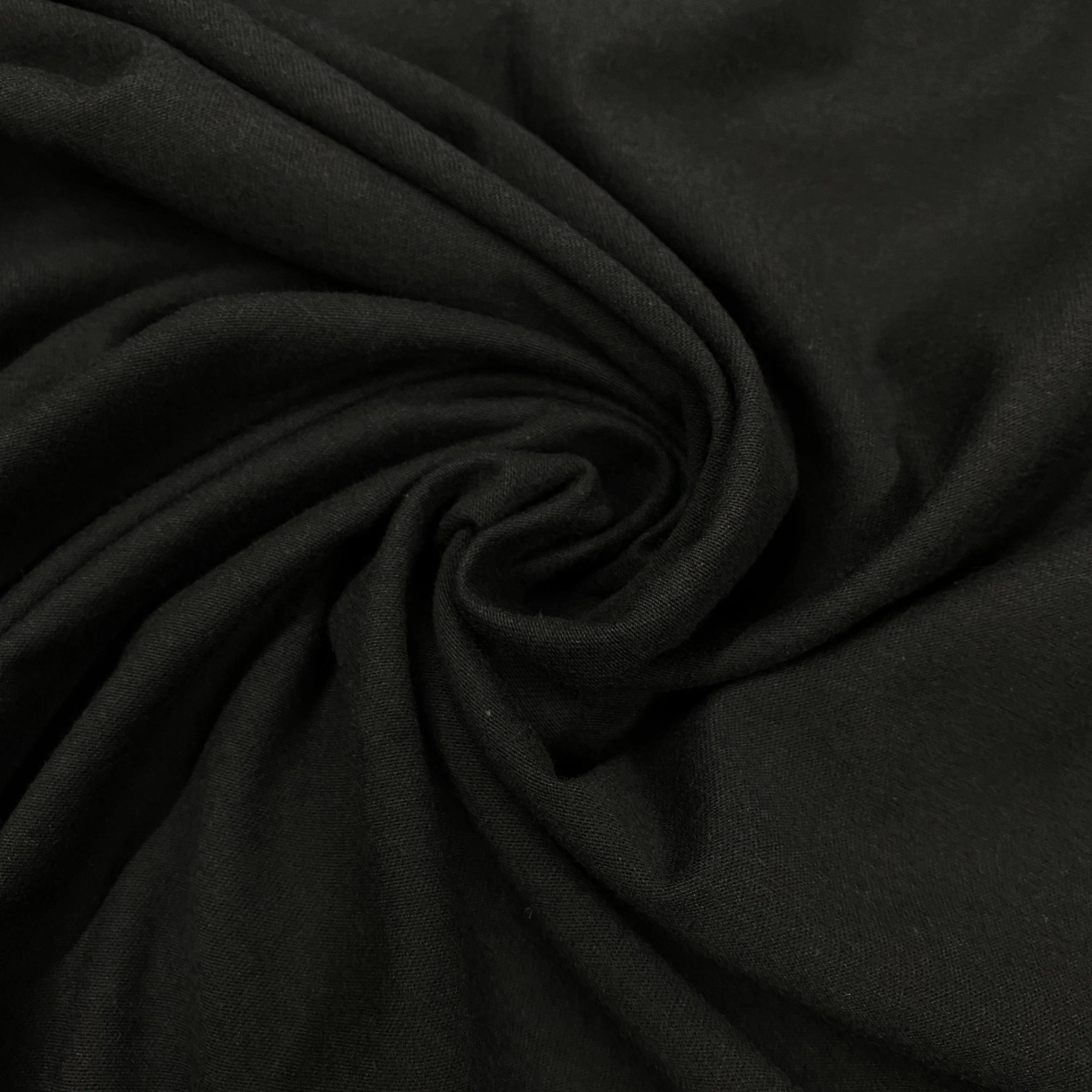 Black Organic Cotton Jersey Fabric - 195 GSM