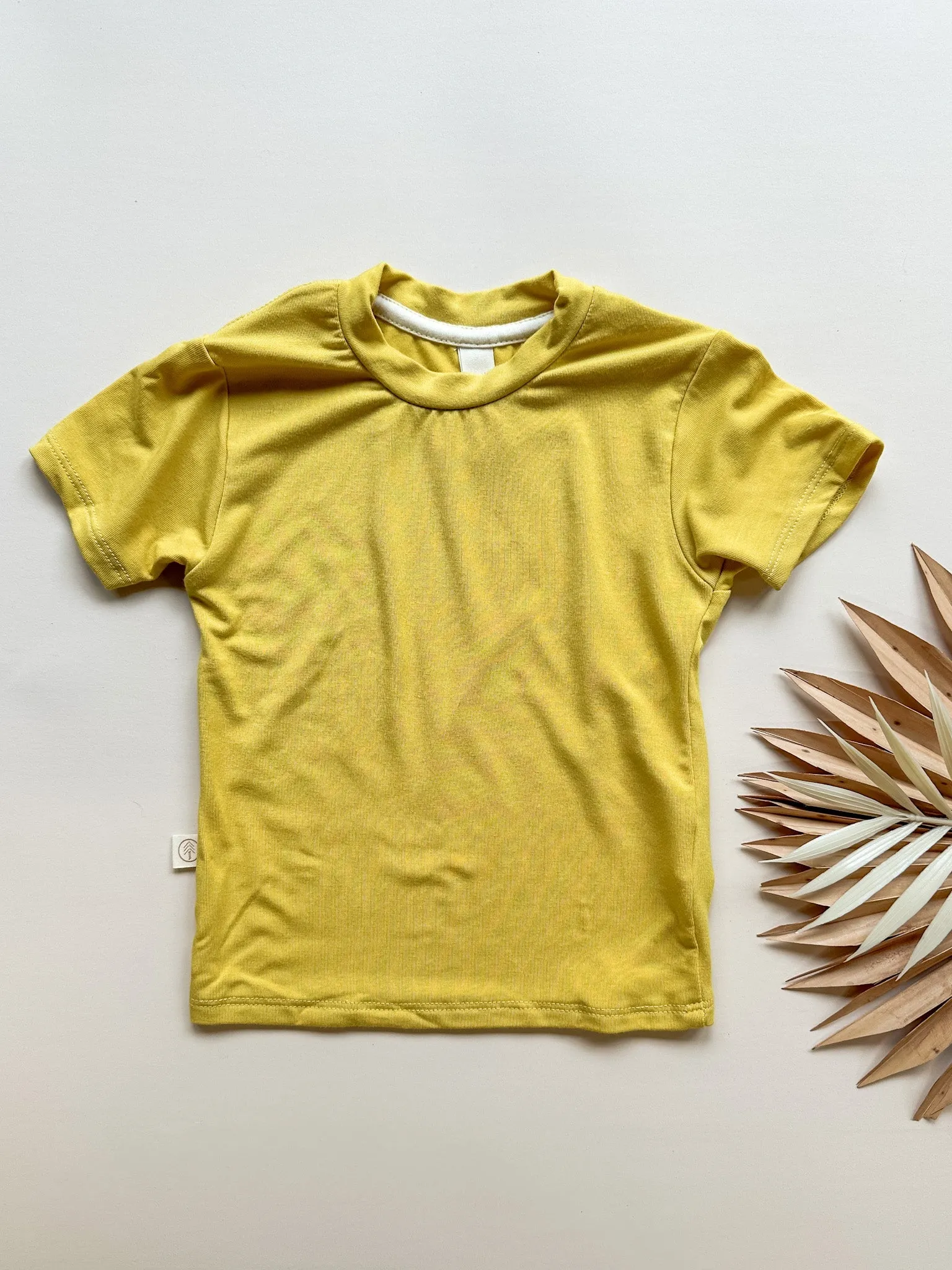 Crew Neck Essential Tee | Baby & Toddler | Luxury Bamboo | Marigold