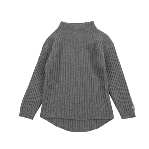 Dai Merino Wool Sweater | Grey Melange