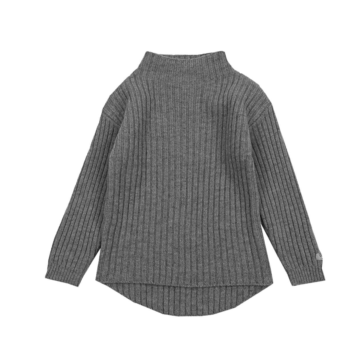 Dai Merino Wool Sweater | Grey Melange