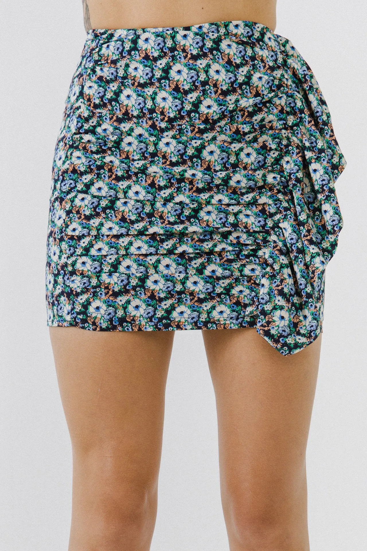 Floral Ruffled Skirt