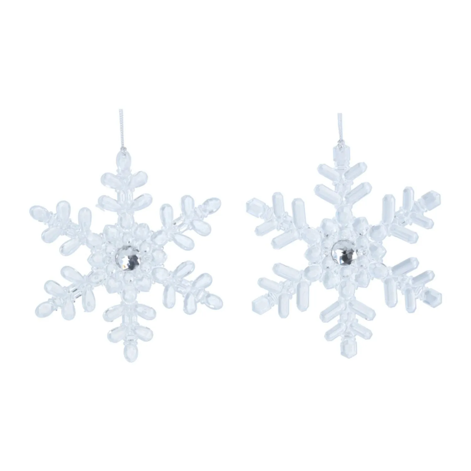 Gisela Graham Acrylic Snowflake (Choice of 2)