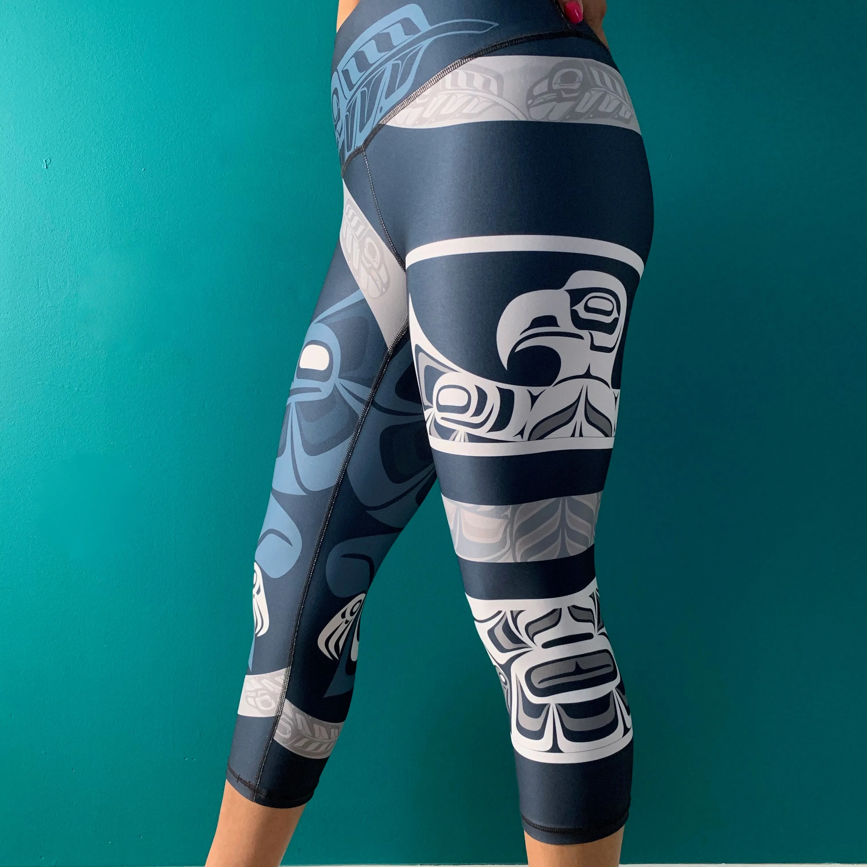 Haida Eagle Intuition - Capri Legging