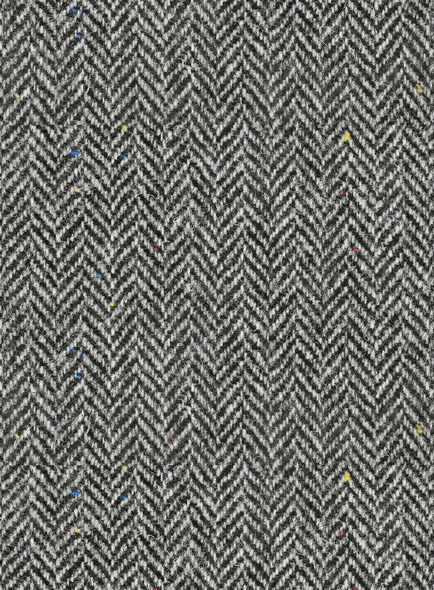 Harris Tweed Gray Chevron Suit