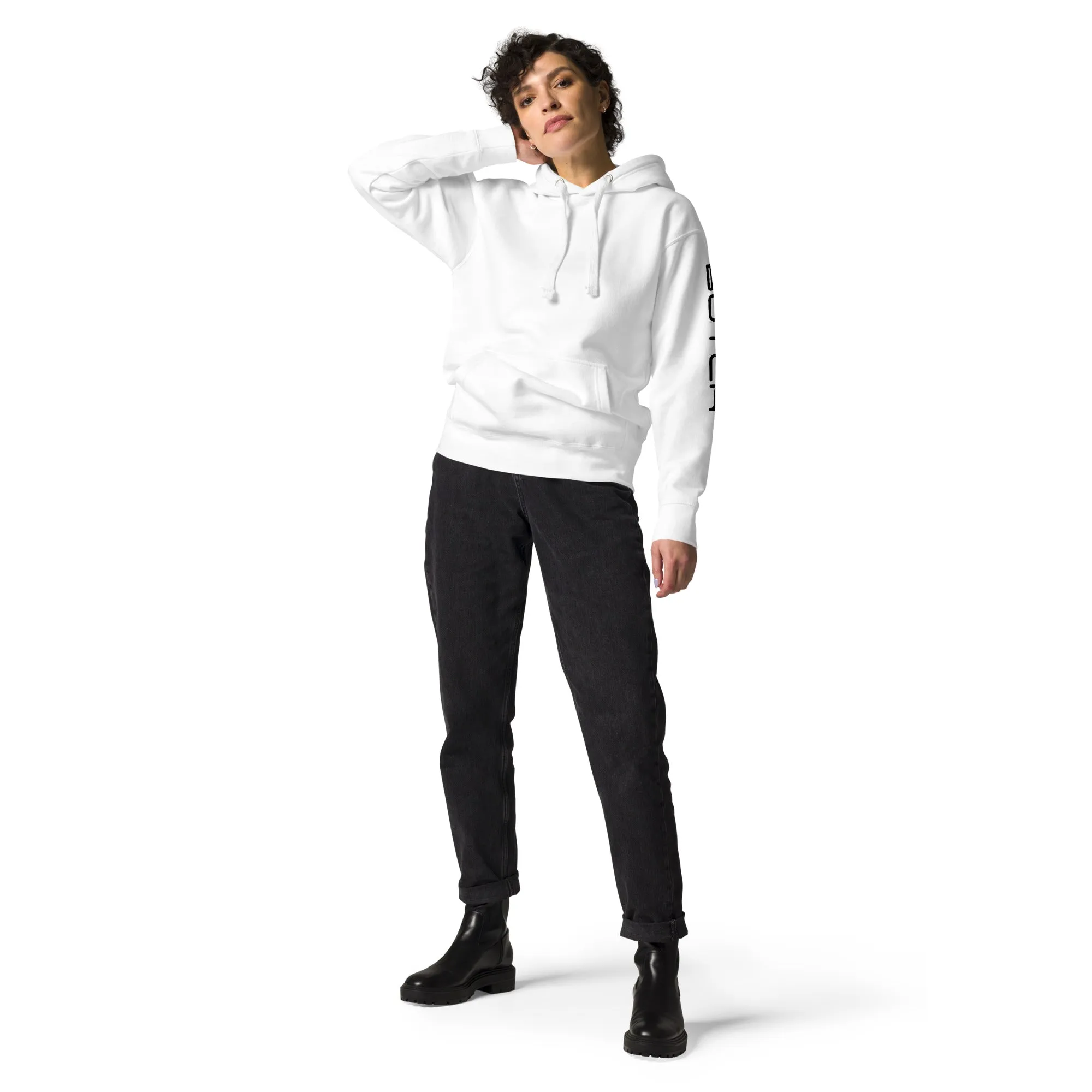 HauteButch White LANYSF Unisex Hoodie