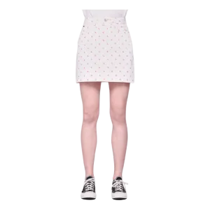 High Rise Mini Skirt White