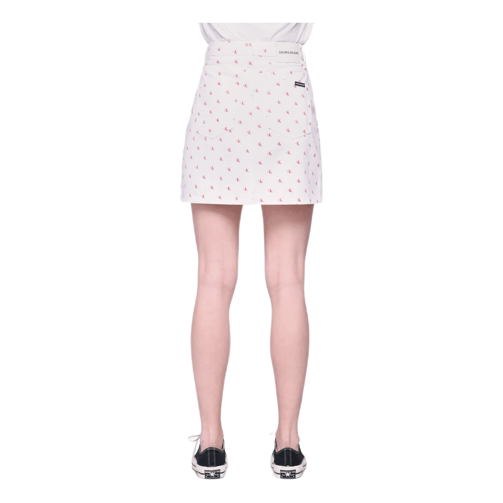 High Rise Mini Skirt White