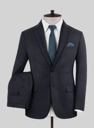 Italian Ombo Blue Birdseye Flannel Suit