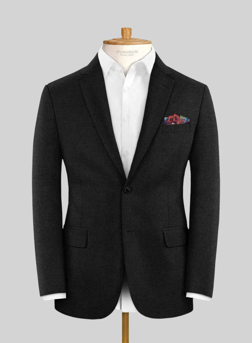 Italian Turna Charcoal Flannel Suit