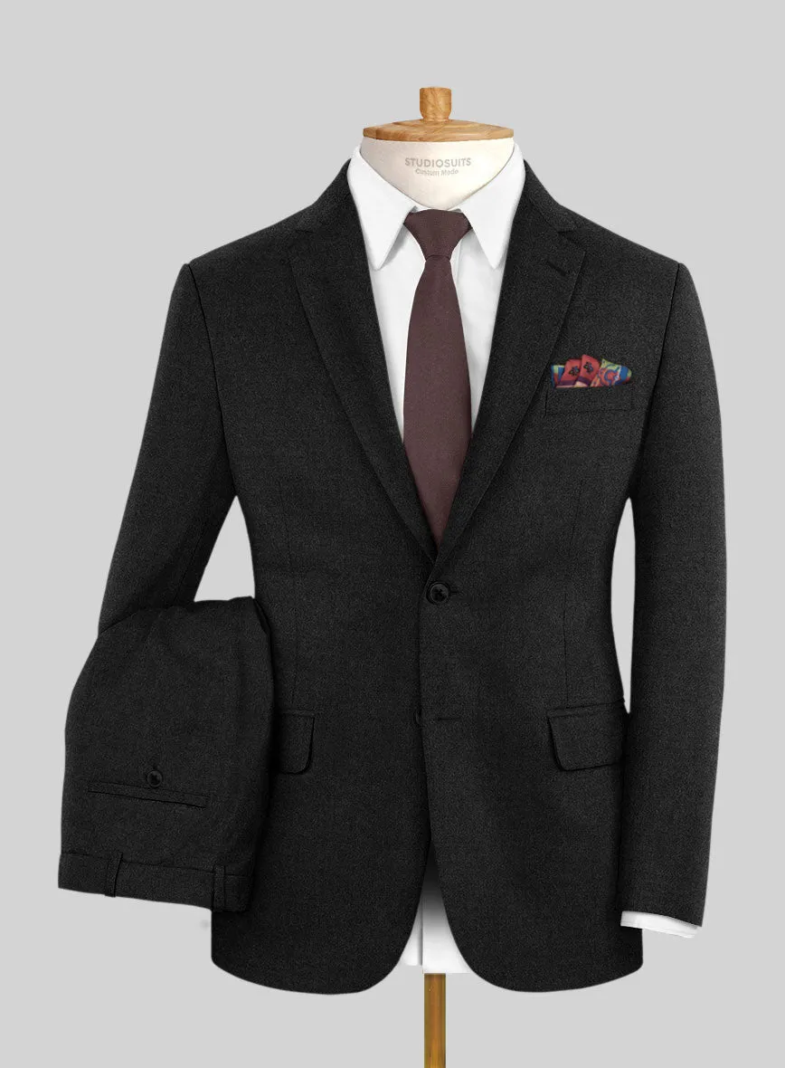 Italian Turna Charcoal Flannel Suit