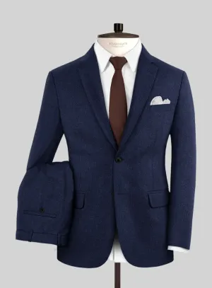 Italian Turna Royal Blue Flannel Suit