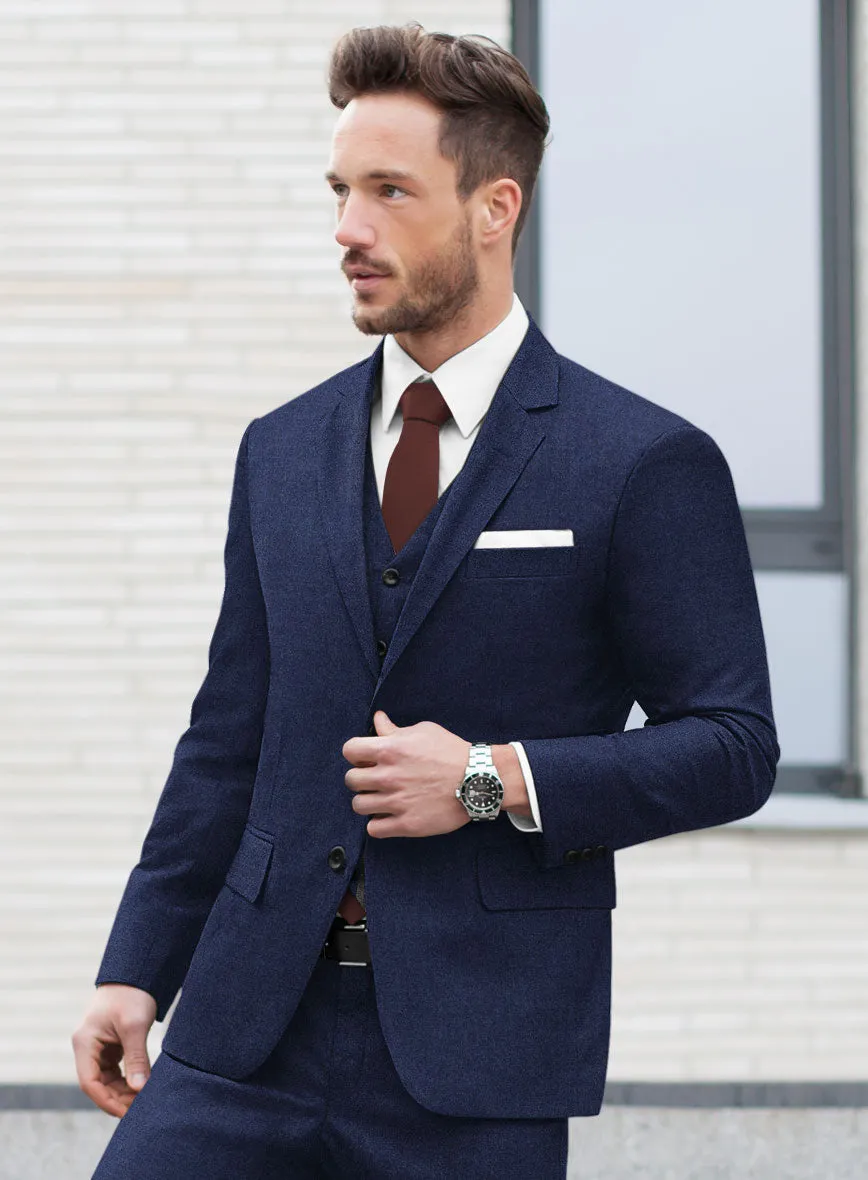 Italian Turna Royal Blue Flannel Suit