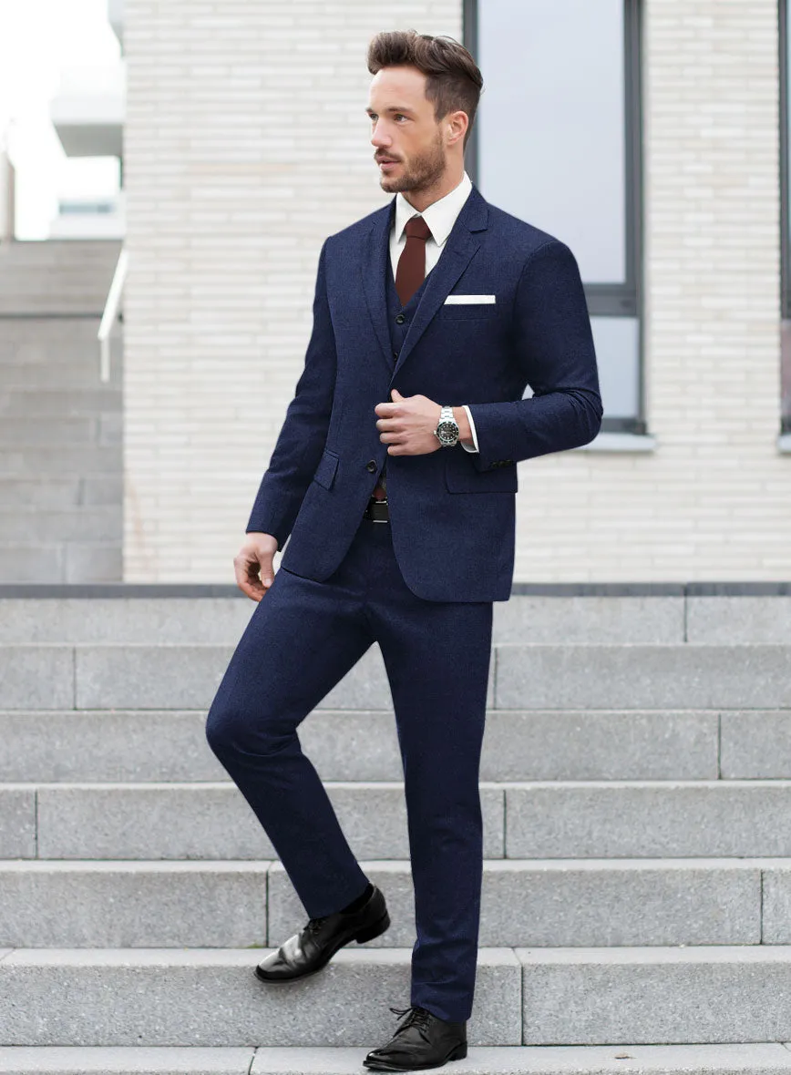 Italian Turna Royal Blue Flannel Suit