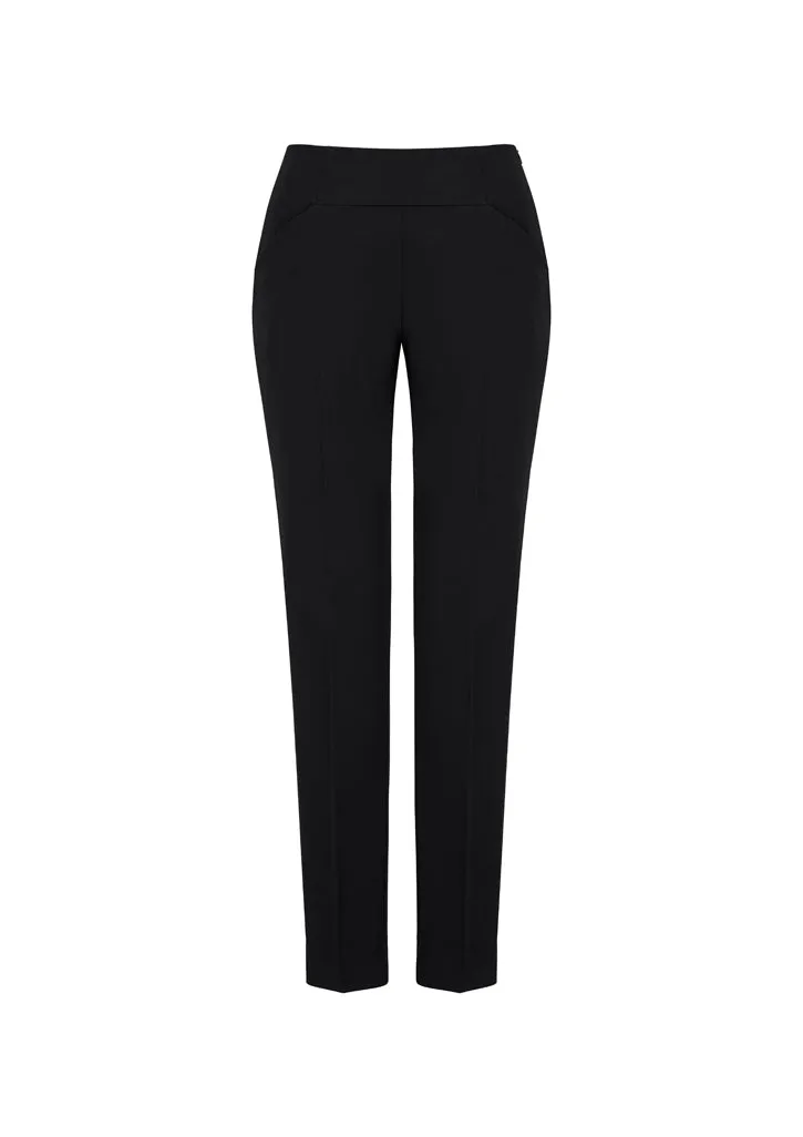 Ladies Bandless Elastic Waist Back Slimline Pant 10722