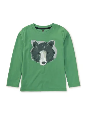 L/S Graphic Tee, Bear Face