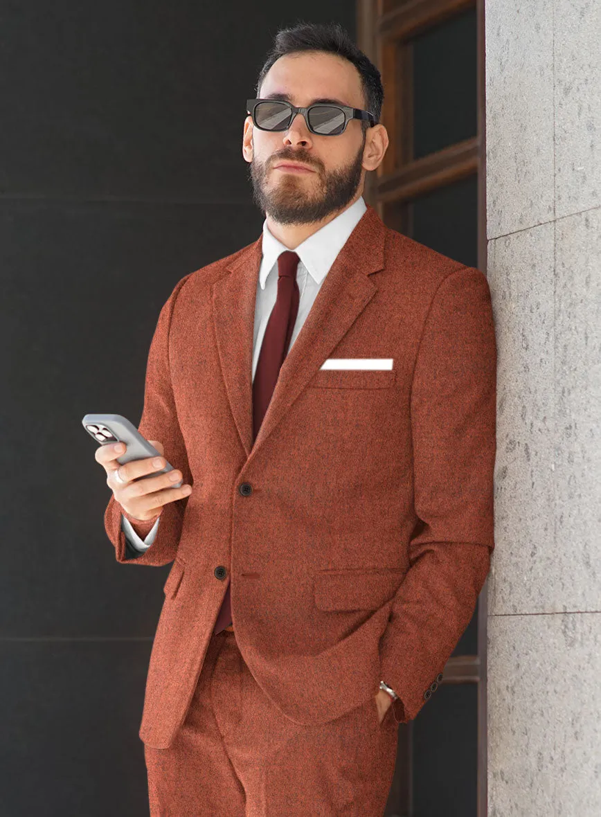 Melange Titan Rust Tweed Suit