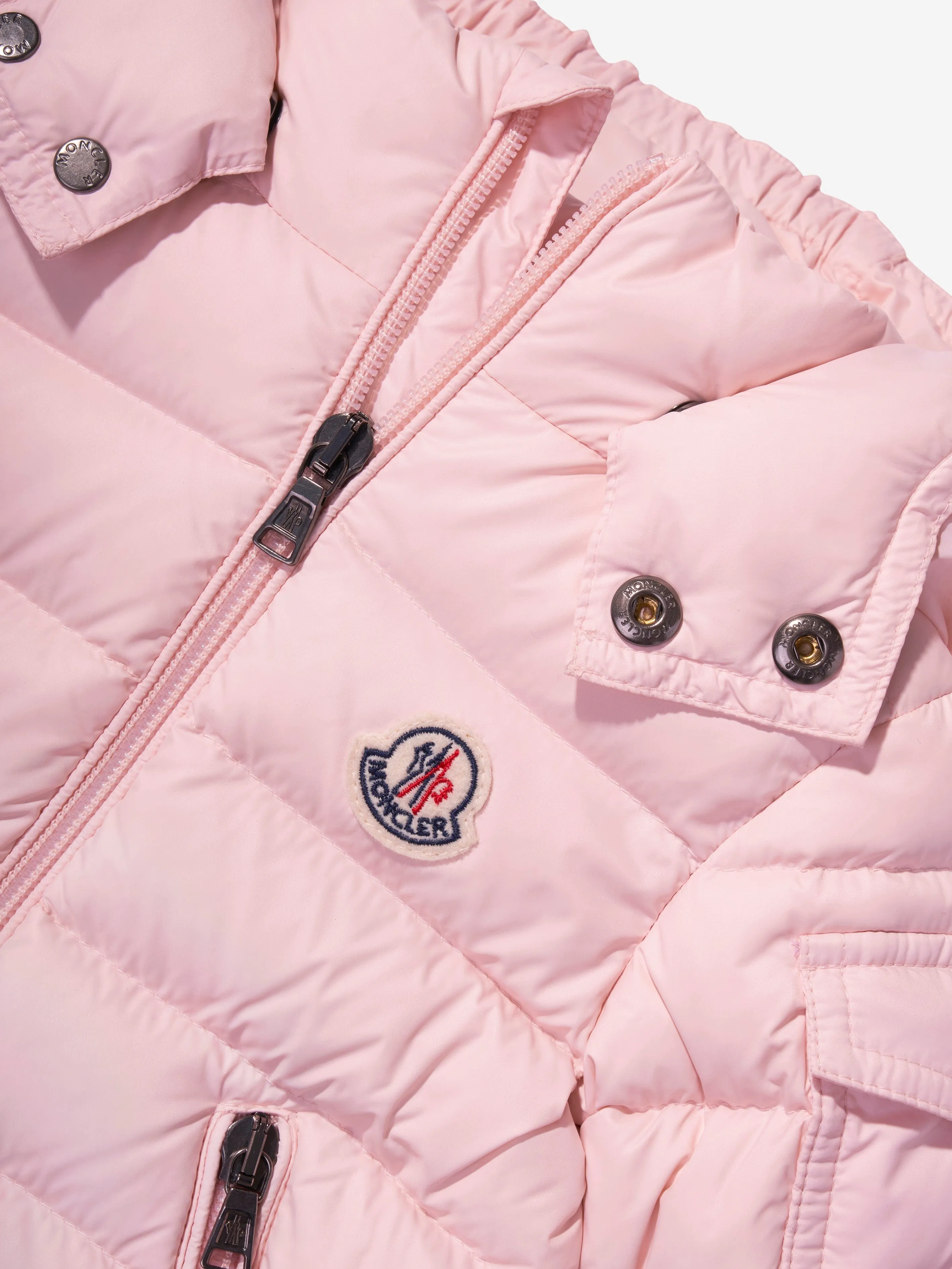 Moncler Enfant Baby Girls Down Padded Jules Jacket in Pink