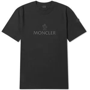 Moncler Text Logo T-shirt, black