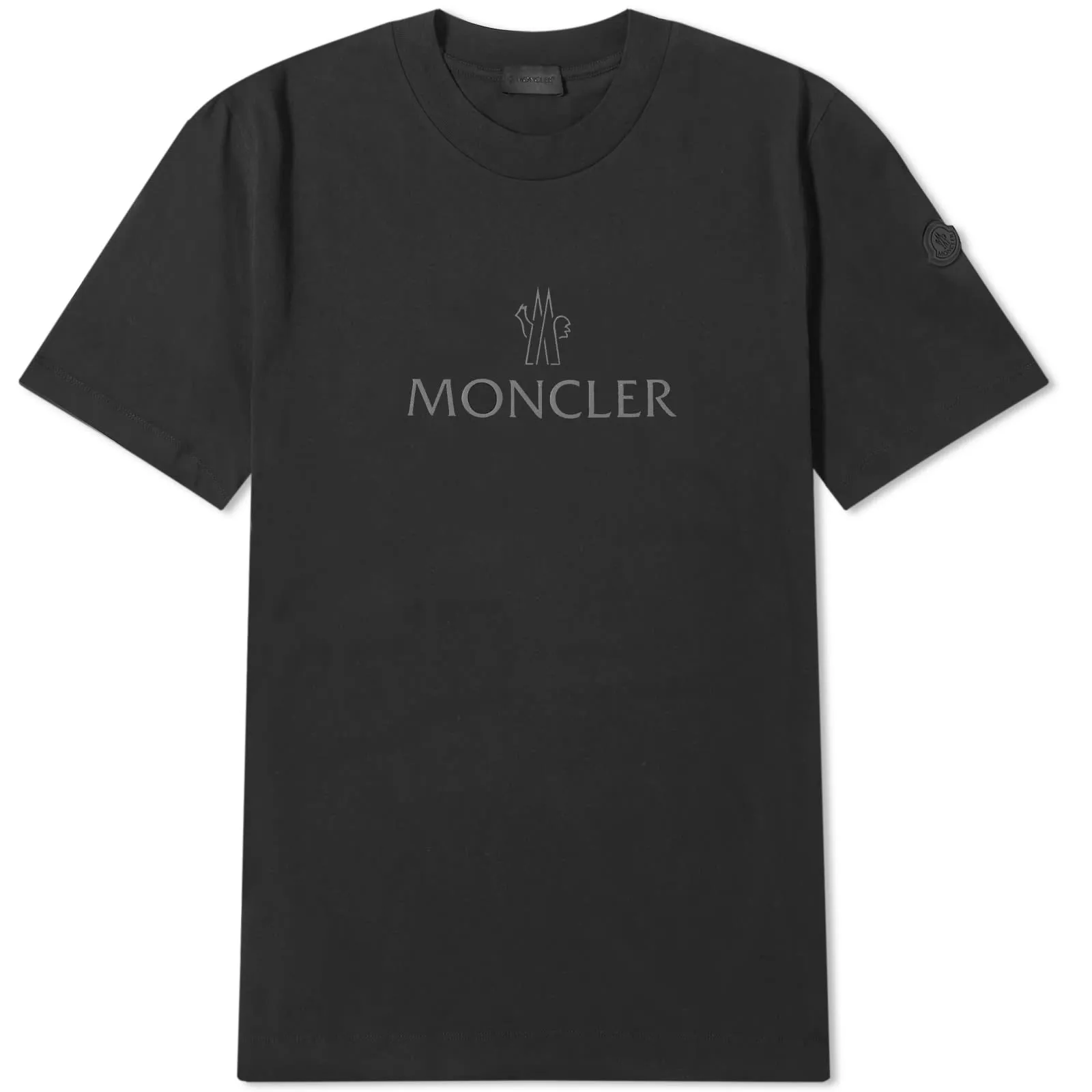 Moncler Text Logo T-shirt, black