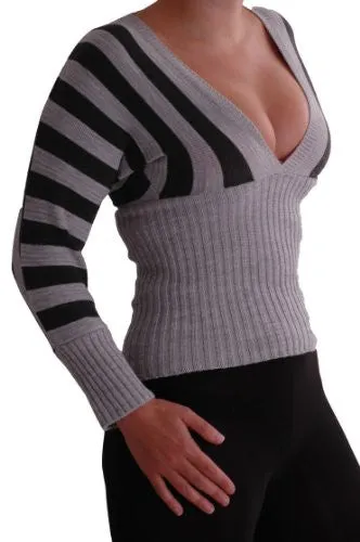 Nina V Neck Batwing Knitted Jumper