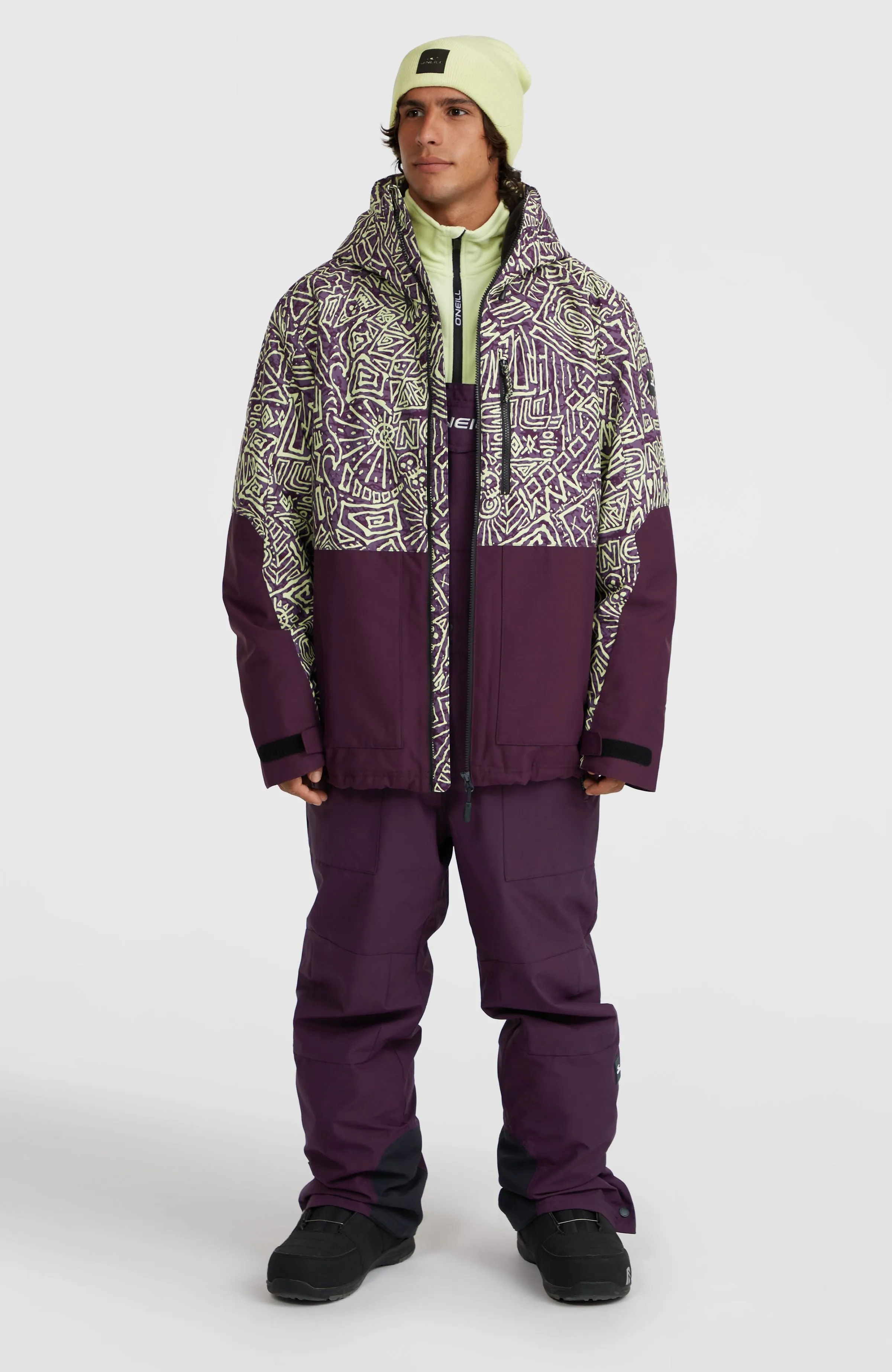 O'Riginals Block Snow Jacket | Dark Purple Sketcheritage