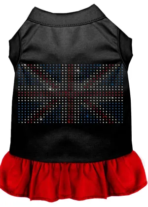 Pet Dog & Cat Dress Rhinestone, "British Flag"