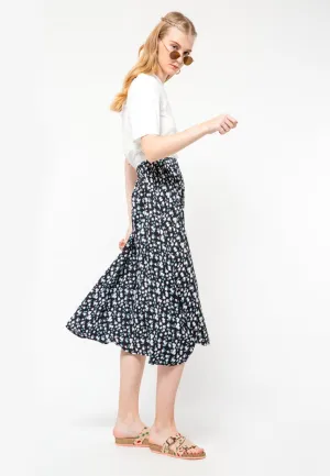 Printed Midi Skirt