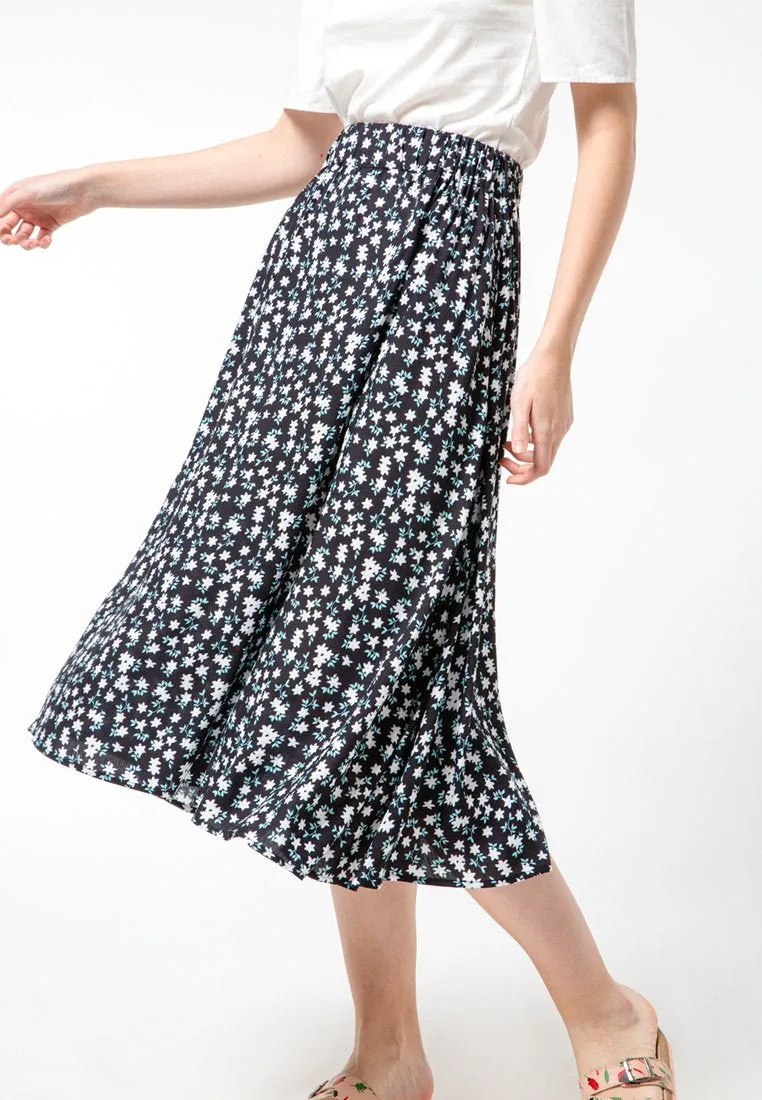 Printed Midi Skirt