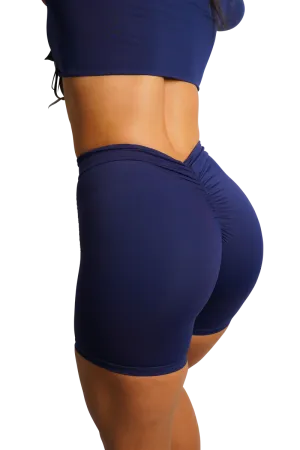 SCULPT V-BACK SHORTS - NAVY