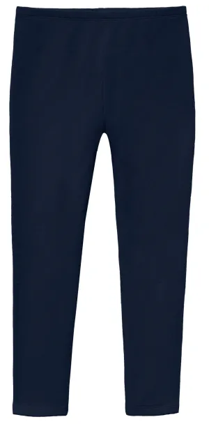 Soft Fleece Stretch Leggings| Navy