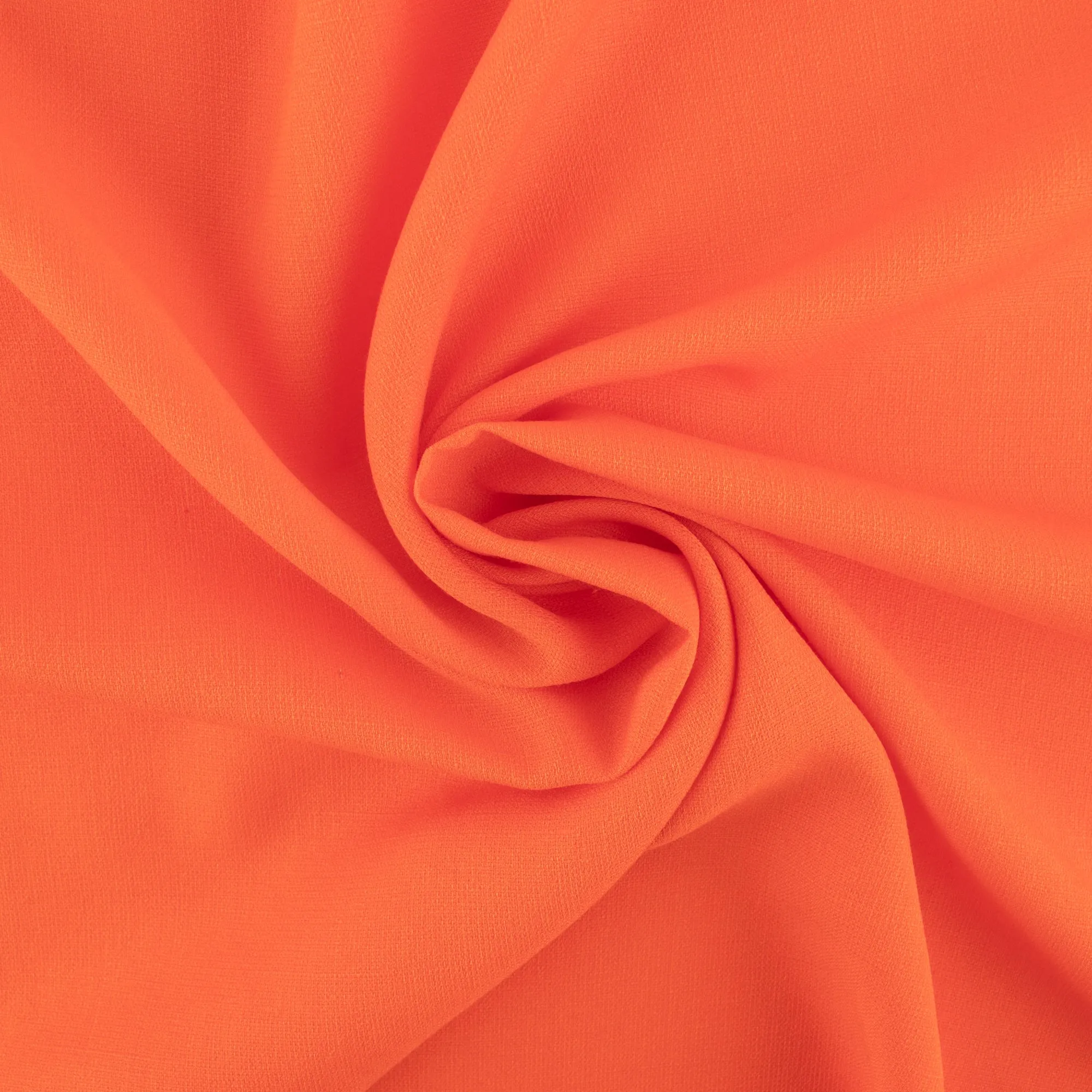 Solid polyester rayon - ANNA - Orange