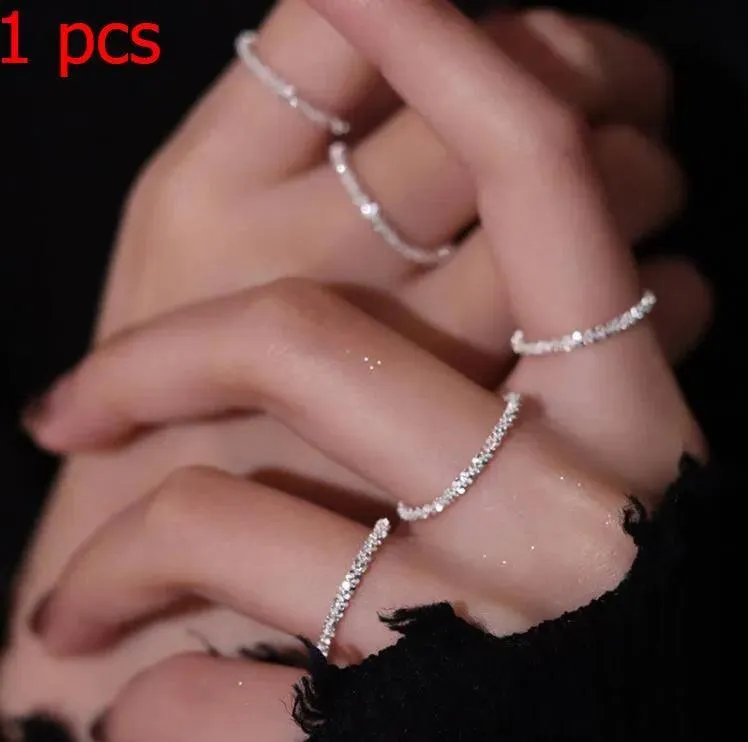 Sparkling Silver Gypsophila Bracelet Set: Elegant Women's Jewelry for Weddings