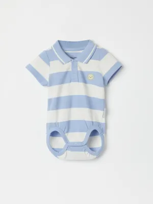 Stripe Polo Babygrow