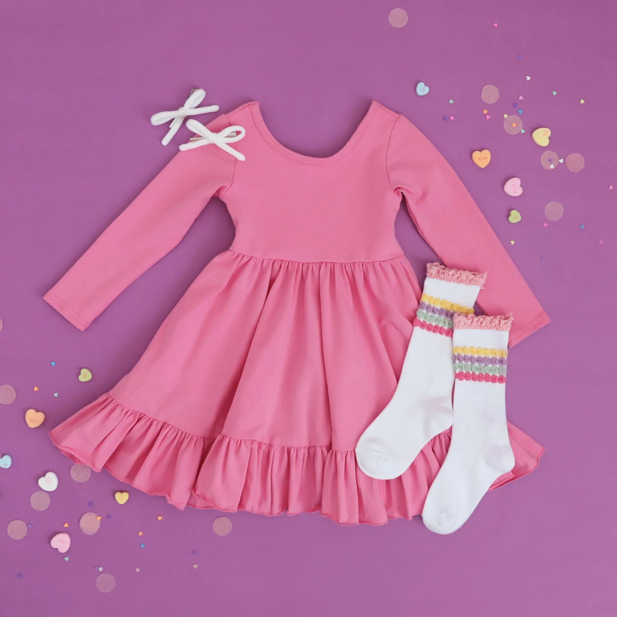 Taffy Long Sleeve Charm Dress