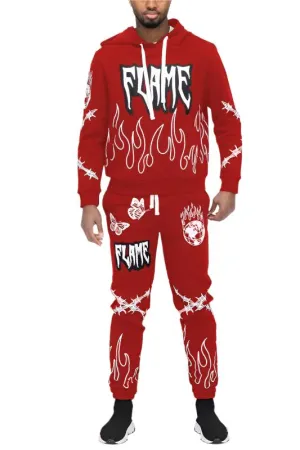 TEEK - Flame Hoodie Sweat Set