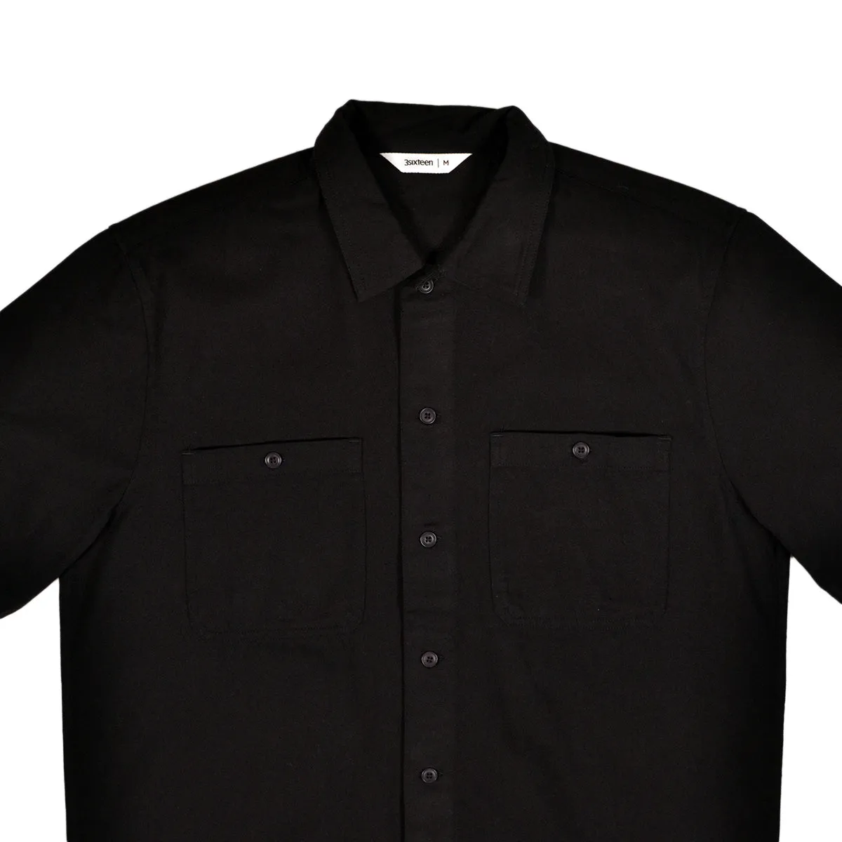 WORKSHIRT COTTON TWILL - BLACK